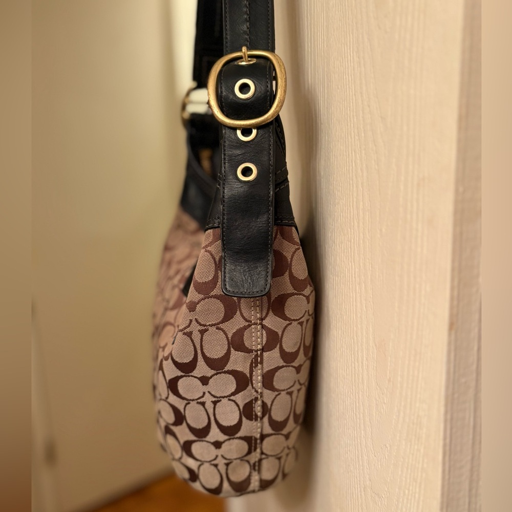 Vintage Authentic Coach signature duffel bleeker … - image 2